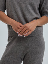 Seamless Basic Classic T-shirt | Uld Cashmere T-shirt Heather Mushroom
