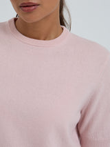 Seamless Basic Classic T-shirt | Uld Cashmere T-shirt Powder Pink