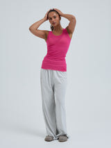 Seamless Basic Cotton Bella | Bomuld Tanktop Berry Pink