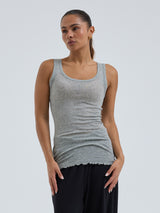Seamless Basic Cotton Bella | Bomuld Tanktop Gråmelange