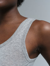 Seamless Basic Cotton Bella | Bomuld Tanktop Gråmelange