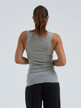Seamless Basic Cotton Bella | Bomuld Tanktop Gråmelange