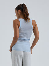Seamless Basic Cotton Bella | Bomuld Tanktop Hazy Sky