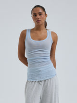 Seamless Basic Cotton Bella | Bomuld Tanktop Hazy Sky
