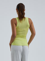 Seamless Basic Cotton Bella | Bomuld Tanktop Neon Yellow