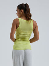 Seamless Basic Cotton Bella | Bomuld Tanktop Neon Yellow
