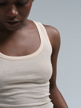Seamless Basic Cotton Bella | Bomuld Tanktop Rosa Beige