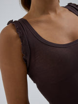 Seamless Basic Cotton Crop Top | Bomuld Tanktop Java