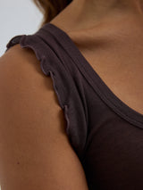 Seamless Basic Cotton Crop Top | Bomuld Tanktop Java