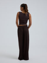 Seamless Basic Cotton Crop Top | Bomuld Tanktop Java