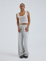 Seamless Basic Cotton Crop Top | Bomuld Tanktop Off-white