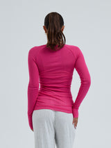 Seamless Basic Cotton Elvira | Bomuld L/S T-Shirt Berry Pink