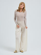 Seamless Basic Cotton Elvira | Bomuld L/S T-Shirt Desert Melange