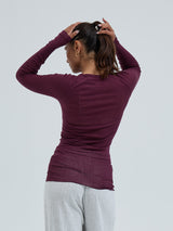 Seamless Basic Cotton Elvira | Bomuld L/S T-Shirt Vineyard