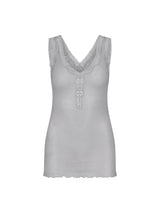 Seamless Basic Cotton Lacey | Bomuld Tanktop Grå