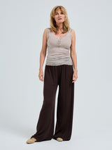 Seamless Basic Cotton Lacey | Bomuld Tanktop Desert Melange