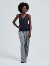 Seamless Basic Cotton Lacey | Bomuld Tanktop Midnight