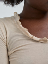 Seamless Basic Cotton Romance | Bomuld L/S T-Shirt Dark sand