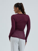 Seamless Basic Cotton Romance | Bomuld L/S T-Shirt Vineyard