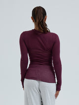 Seamless Basic Cotton Romance | Bomuld L/S T-Shirt Vineyard