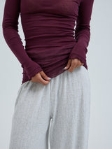 Seamless Basic Cotton Romance | Bomuld L/S T-Shirt Vineyard