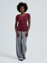 Seamless Basic Cotton Roseanna | Bomuld T-shirt Burgundy