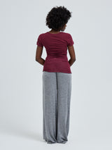 Seamless Basic Cotton Roseanna | Bomuld T-shirt Burgundy