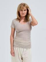 Seamless Basic Cotton Roseanna | Bomuld T-shirt Desert Melange