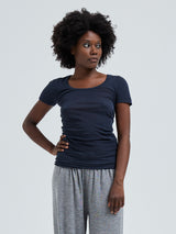 Seamless Basic Cotton Roseanna | Bomuld T-shirt Midnight