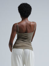 Seamless Basic Cotton Spaghetti | Bomuld Stroptop Tea Leaf