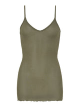 Seamless Basic Cotton Spaghetti | Bomuld Stroptop Tea Leaf