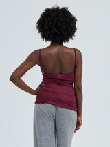 Seamless Basic Cotton Spaghetti | Bomuld Stroptop Burgundy
