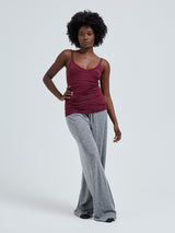 Seamless Basic Cotton Spaghetti | Bomuld Stroptop Burgundy