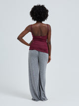 Seamless Basic Cotton Spaghetti | Bomuld Stroptop Burgundy
