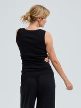Seamless Basic Crush | Økologisk bomuld Tanktop Sort