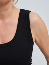 Seamless Basic Crush | Økologisk bomuld Tanktop Sort