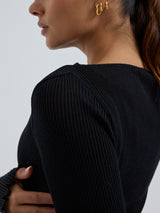 Seamless Basic Elegante | Merinould L/S T-Shirt Sort