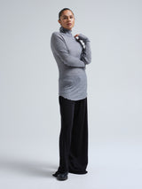 Seamless Basic Fiori | Merinould L/S T-Shirt Gråmelange