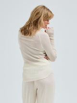 Seamless Basic Fiori | Merinould L/S T-Shirt Off-white