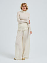 Seamless Basic Fiori | Merinould L/S T-Shirt Off-white