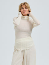 Seamless Basic Fiori | Merinould L/S T-Shirt Off-white