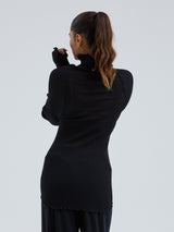 Seamless Basic Fiori | Merinould L/S T-Shirt Sort