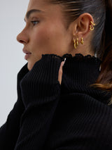 Seamless Basic Fiori | Merinould L/S T-Shirt Sort