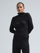Seamless Basic Fiori | Merinould L/S T-Shirt Sort