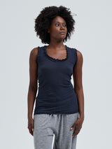 Seamless Basic Flounce | Bomuld Tanktop Midnight