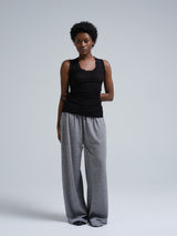 Seamless Basic Flounce | Bomuld Tanktop Sort