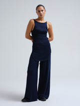 Seamless Basic Fresco | Merinould Stroptop Navy