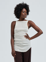 Seamless Basic Fresco | Merinould Stroptop Off-white