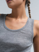 Seamless Basic Woolen Isa | Merinould Tanktop Gråmelange