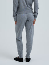 Seamless Basic Knitted leggings | Uld Cashmere T-shirt Ash Melange